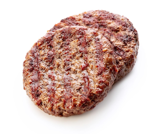 Cotolette di carne macinata di hamburger alla griglia