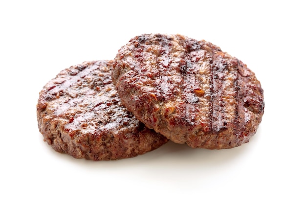 Cotolette di carne macinata di hamburger alla griglia