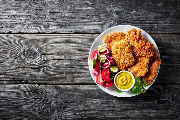 Cotolette di petto di pollo impanate al parmigiano