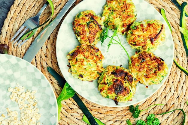 Cotolette di zucchine dietetiche