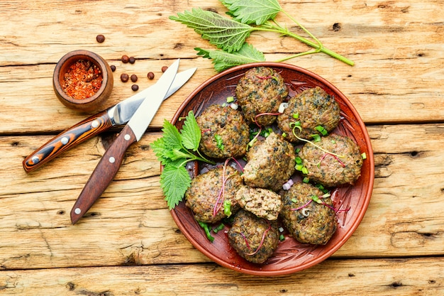 Cotolette fritte fatte in casa, polpette