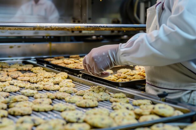 Cottura industriale di biscotti con apparecchiature di cucina professionali