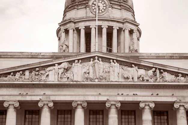 Council House City Hall Nottingham Inghilterra Regno Unito in bianco e nero tonalità seppia