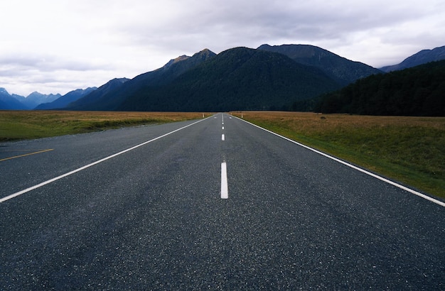 Country road passing through landscape