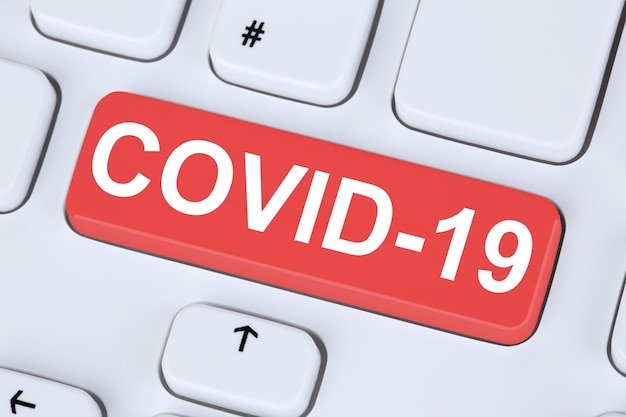 COVID19 COVID Coronavirus corona virus infezione malattia malattia salute sana tastiera del computer