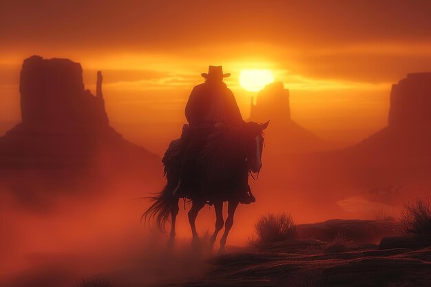 cowboy a cavallo