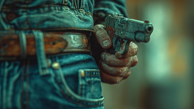 Cowboy con una pistola