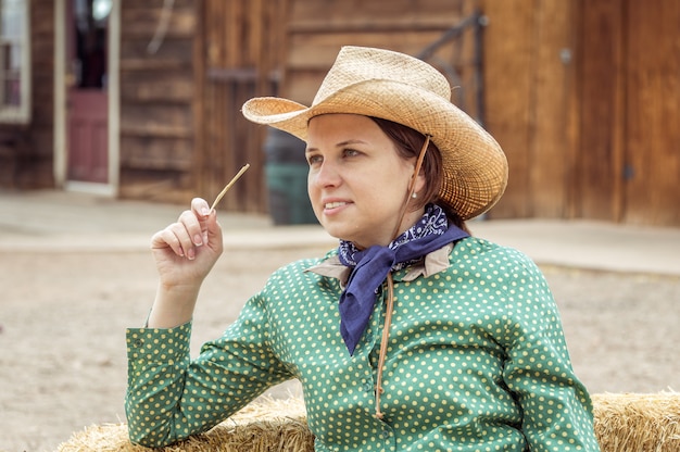 Cowgirl nel deserto