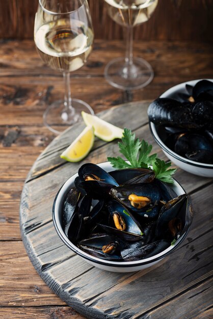 Cozze cotte con prezzemolo