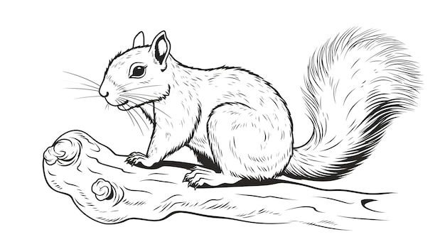 Crafter456 Squirrel disegnato a mano