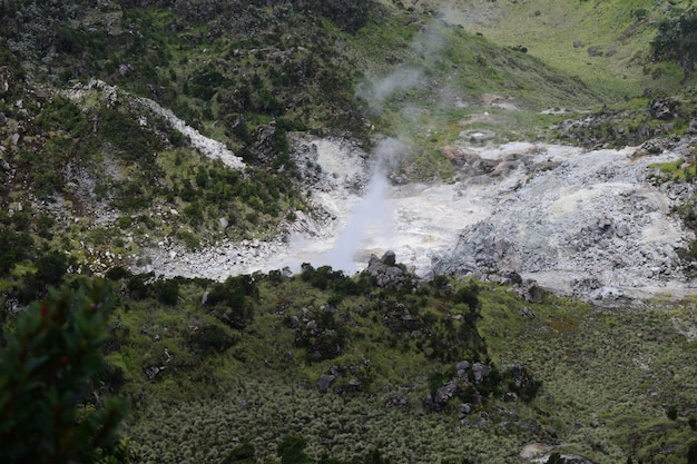 Cratere della montagna Sumbing