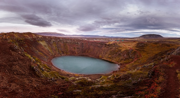 Cratere di Kerið nel sud dell'Islanda.