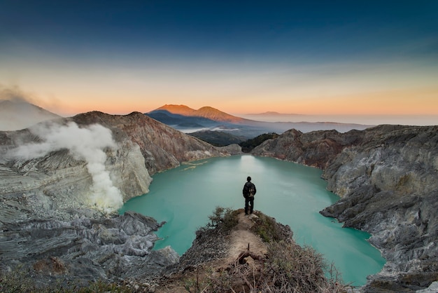 Cratere Ijen, Banyuwangi, Giava orientale, Indonesia