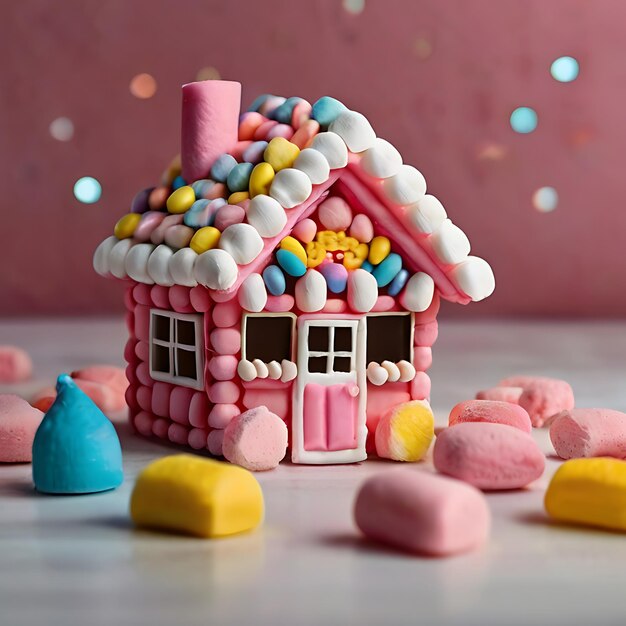 Creare un'affascinante piccola casa commestibile fatta di marshmallows generati dall'AI