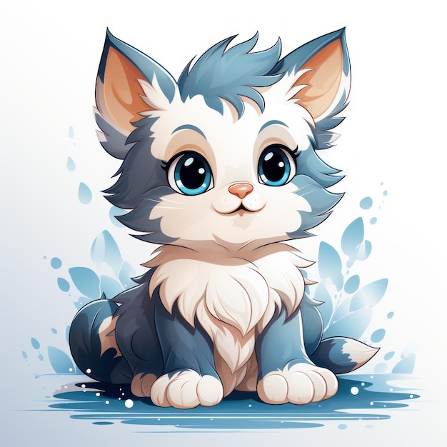 Creare un gatto cartoon carino