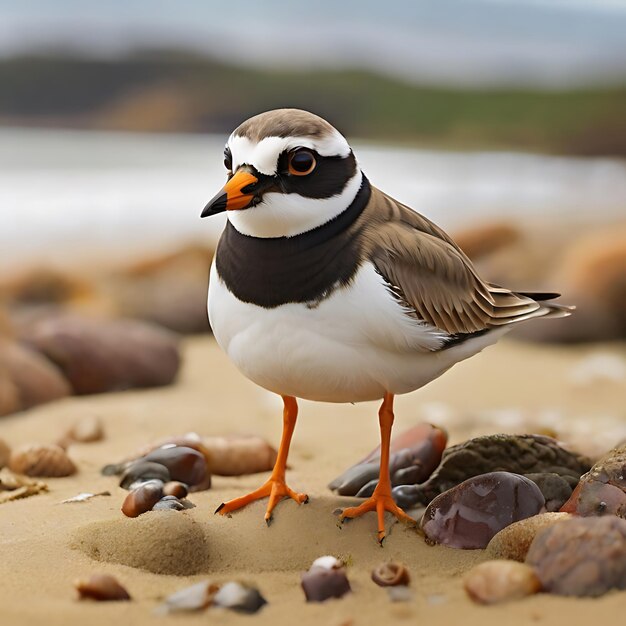 creare un'immagine di piovra anellata sulla spiaggia generata dall'AI