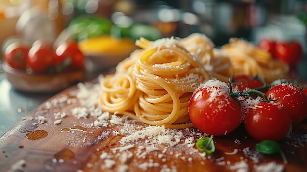 Creare un'immagine realistica di una ciotola fumosa di tagliatelle ramen in un salato brodo 3D realistico tagliatelle crude