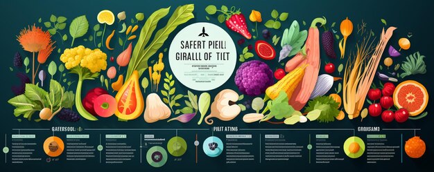 Creare un'infografica colorata che evidenzi lo sfondo