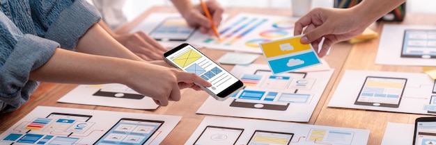 creative frontend developer brainstorming ui design scrutinize