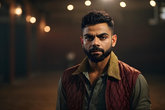 Creato un'immagine dell'uomo che assomiglia a Virat Kohli creata con l'IA generativa