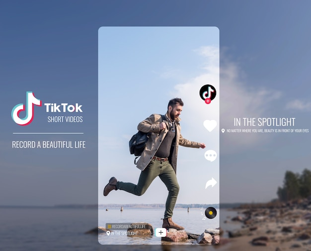 Creatore di contenuti lifestyle su collage tik tok