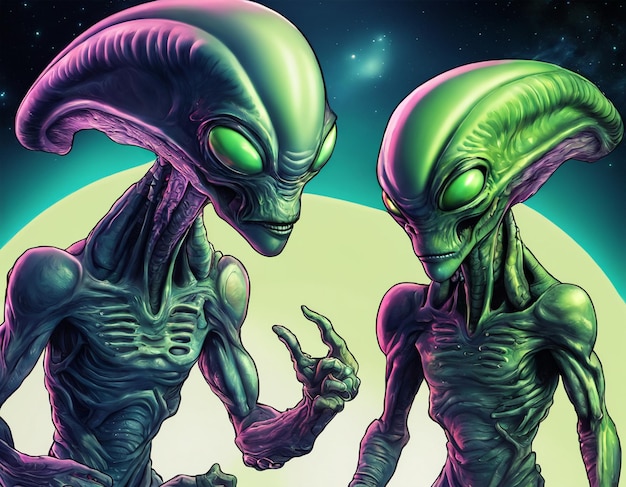 Creatura aliena sconosciuta UFO civiltà extraterrestre forma di vita umanoide universo