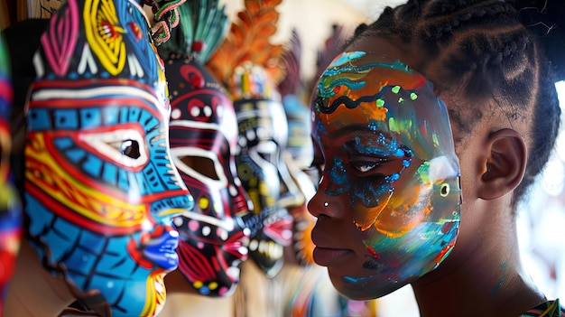 Creazione di maschere e progettazione di costumi per i Carnevali di Città del Capo