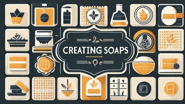 Creazione di saponi fatti a mano con cura