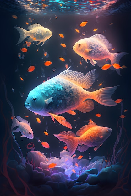 Credible_fishes_illustration_cinematic_lighting_surreal_beautiful