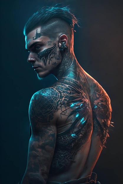 Credible_man_with_tattoos_punk_hyper realistic_cinematic