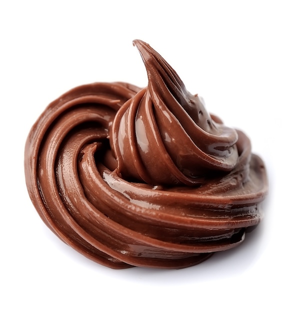 Crema al cioccolato isolata