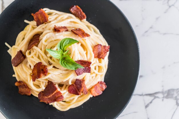 crema di formaggio con pancetta