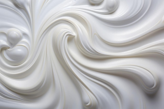 Crema di latte vorticoso Spruzzi di consistenza del latte Illustrazione generata dall'intelligenza artificiale