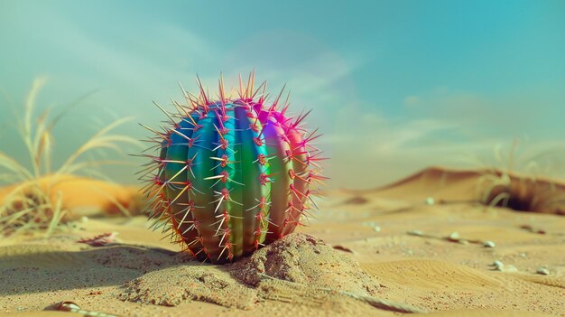 Crescita di cactus nel deserto