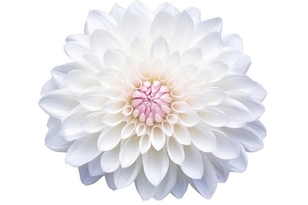 Crisantemo Fiore Giardino Tropicale Natura Su Sfondo Bianco