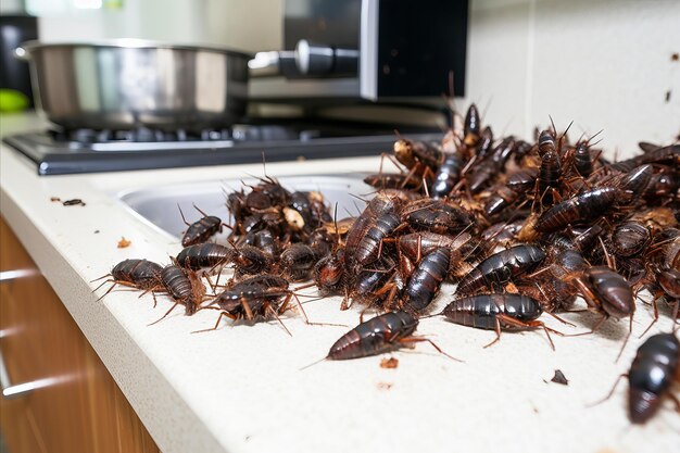 Crisi di scarafaggi in cucina