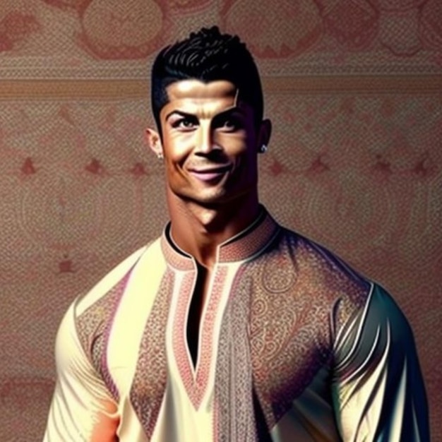 Cristiano Ronaldo indossa un vestito pakistano