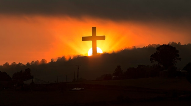 Croce cristiana in natura