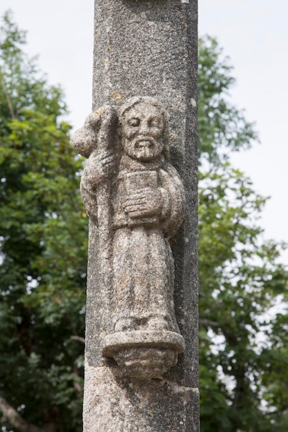 Croce tradizionale a Cebreiro, Galizia, Spagna