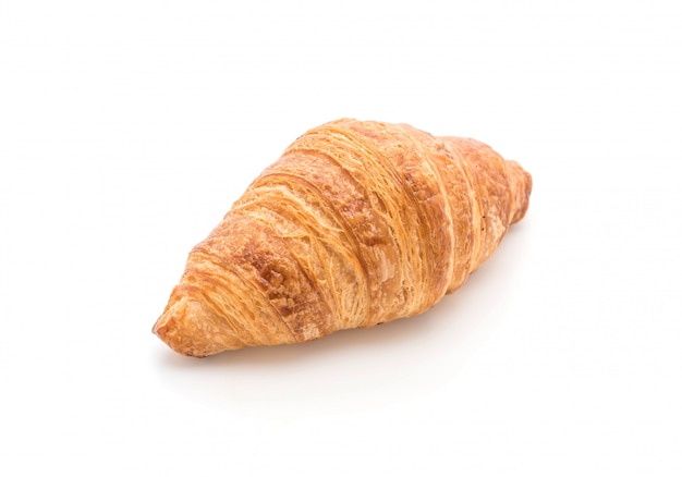 croissant al burro su bianco