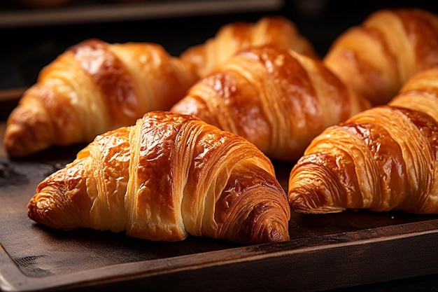 Croissant con un pizzico di crosta d'arancia