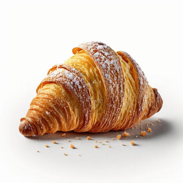 Croissant fresco illustrazione isolato AI generativa