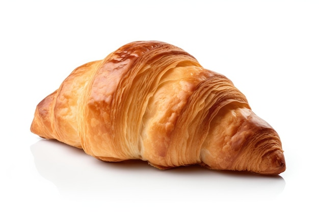 Croissant isolato su bianco