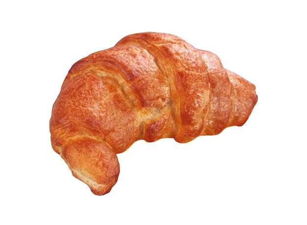 Croissant isolato su bianco