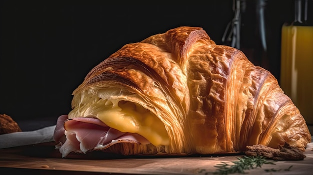 Croissant prosciutto e formaggio