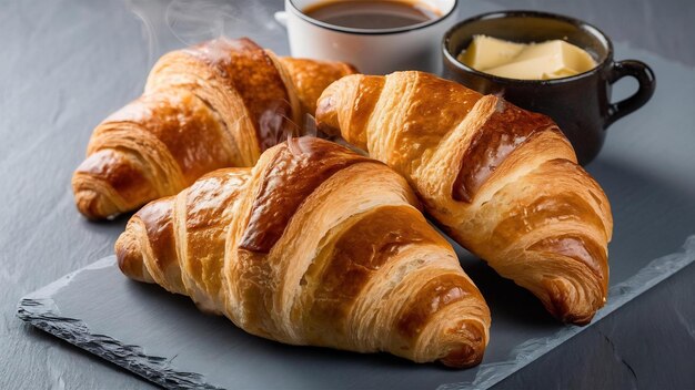 Croissant su grigio