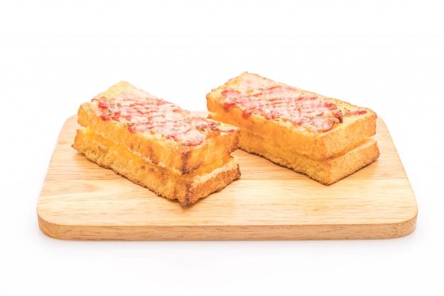 croque monsieur pancetta ans sandwich con salsa