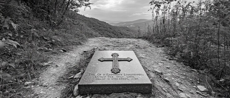 Cross of Lorraine Mountain Memorial Christianity Religion Spiritual Symbol