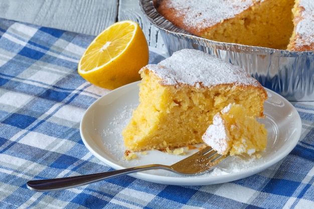 Crostata al limone con tè