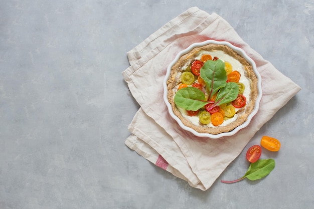 Crostata di verdure al forno in teglia